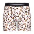 thumbnail image 1 of Rateoe Christmas Santa Cartoon Snowman Print Men’s Underwear Boxer Briefs Soft Comfortable Underwear Boxer Briefs, Long Leg Briefs,Anti-chafing Boxer Briefs, 1 of 7