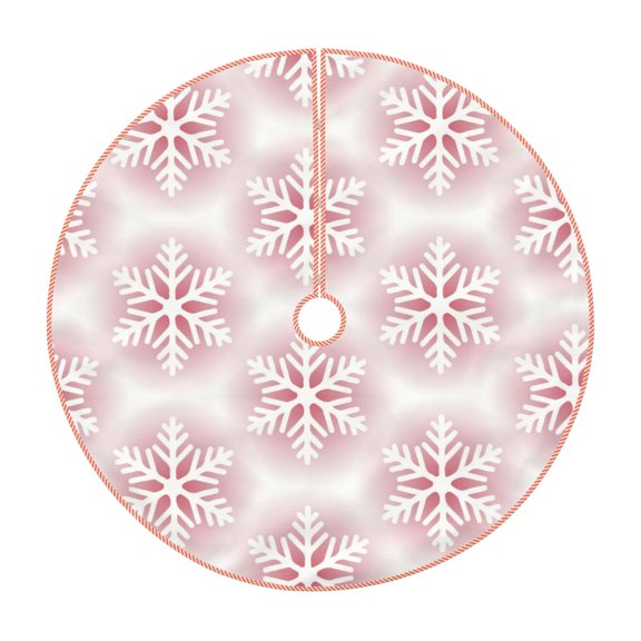 Rateoe Christmas Snowflakes Pattern Christmas Tree Skirt with Ties, Christmas Tree Decorations, Farmhouse Christmas Decor Xmas Holiday Decorations-36"
