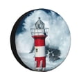 thumbnail image 1 of Rateoe Circular Lighthouse Pattern Tire Cover Wheel Protectors Weatherproof Wheel Covers Universal Fit for Trailer Rv SUV Truck Camper Travel Trailers Accessories-17 inch, 1 of 6