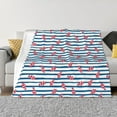 thumbnail image 1 of Rateoe Clown Fish Pattern Flannel Throw Blanket, Ultra-soft Blanket for Bed, Couch, Car, Hypoallergenic Anti-pilling blanket-60"x50"(Horizontal), 1 of 6