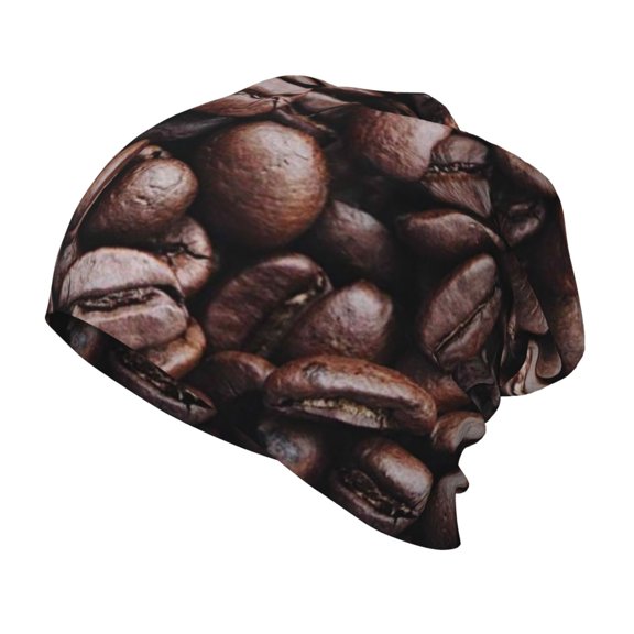 Rateoe Coffee Bean Kids Beanie Warm Knit Beanie Hats Boys Girls Winter Hat Soft Slouchy Hats for Kids