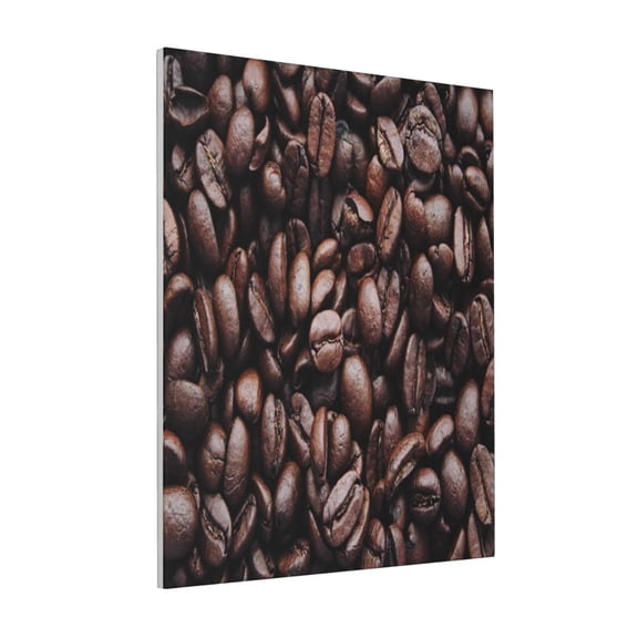 Rateoe Coffee Bean Pattern Decorative Picture – Unique Modern Wall Art, Ready-to-Hang Canvas Print for Home (Vertical)