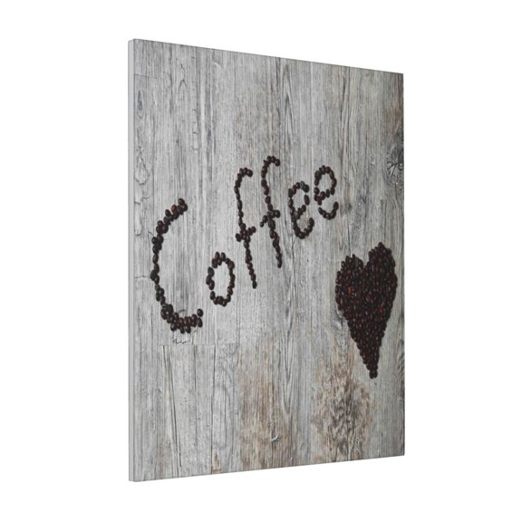 Rateoe Coffee Beans On Board Pattern Decorative Picture – Unique Modern Wall Art, Ready-to-Hang Canvas Print for Home (Vertical)