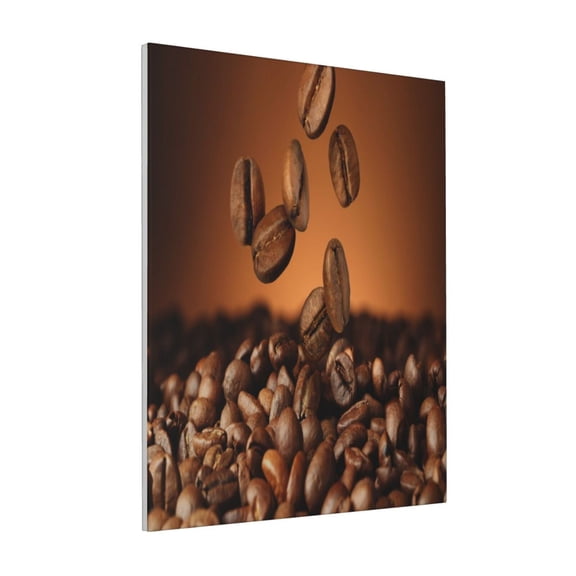 Rateoe Coffee Beans Pattern Decorative Picture – Unique Modern Wall Art, Ready-to-Hang Canvas Print for Home (Vertical)