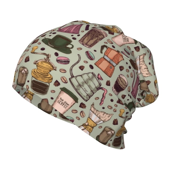 Rateoe Coffee pots cup Kids Beanie Warm Knit Beanie Hats Boys Girls Winter Hat Soft Slouchy Hats for Kids