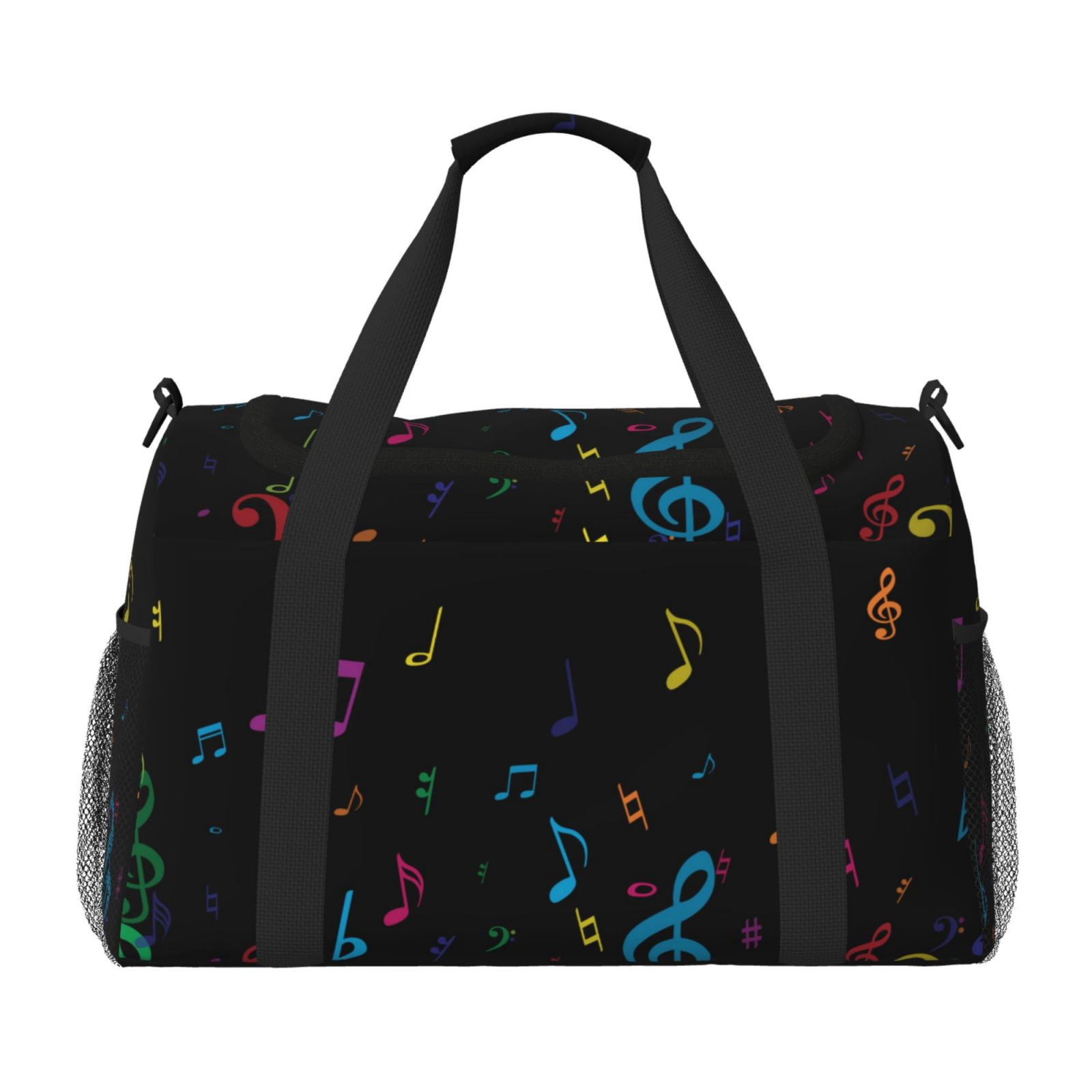 Rateoe Color Musical Notes Pattern Gym Bag for Women, Duffle Bag for ...