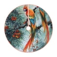 thumbnail image 1 of Rateoe Colorful Birds Pine Branch Pattern Christmas Tree Skirt with Ties, Christmas Tree Decorations, Farmhouse Christmas Decor Xmas Holiday Decorations-36", 1 of 6