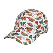 Rateoe Colorful Butterfly Pattern Baseball Cap Outdoor Cap Mountain Dad Hat - Unstructured Soft Cotton Cap-Adjustable UV Protection Cap