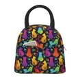 thumbnail image 1 of Rateoe Colorful Cats Pattern Lunch Bag Women, Lunch Box, Lunch Bag, Small Leakproof Lunch Tote Large Capacity Reusable Insulated Cooler Lunch Container, 1 of 6