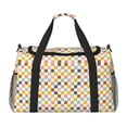 thumbnail image 1 of Rateoe Colorful Checkered 1 Pattern Gym Bag for Women, Duffle Bag for Travel with Wet Pocket, Carry on Weekender Bags for Women, Water Resistant Travel Bag Duffel Bag, 1 of 7