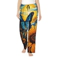 thumbnail image 1 of Rateoe Colorful Cloud Butterfly Sunflower Pattern Women’s Ultra-Soft Comfy Pajama Lounge Pants Sleepwear,Comfortable Lounge Wear,lightweight Pajamas, Casual Home Wear-Large, 1 of 6