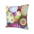 thumbnail image 1 of Rateoe Colorful Easter Eggs Pattern Throw Pillow Cover Premium Pillow Stuffer Sham Square for Decorative Cushion Bed Couch Sofa(Pillow insert not included), 1 of 8