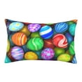 thumbnail image 1 of Rateoe Colorful Easter Eggs1 Pattern Pillow Covers with Invisible Zipper(Pillows are not Included) Standard Pillowcases-20"x30", 1 of 6