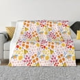 thumbnail image 1 of Rateoe Colorful Floral Pattern Flannel Throw Blanket, Ultra-soft Blanket for Bed, Couch, Car, Hypoallergenic Anti-pilling blanket-60"x50"(Horizontal), 1 of 6