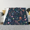 thumbnail image 1 of Rateoe Colorful Flowers Pattern Flannel Throw Blanket, Ultra-soft Blanket for Bed, Couch, Car, Hypoallergenic Anti-pilling blanket-60"x50"(Horizontal), 1 of 6