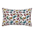 thumbnail image 1 of Rateoe Colorful Flying Butterflies Pattern Pillow Covers with Invisible Zipper(Pillows are not Included) Standard Pillowcases-14"x20", 1 of 6