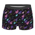 thumbnail image 1 of Rateoe Colorful Guitar Mens Boxer Briefs Poly Spandex Performance Boxer Briefs Underwear Hem Boxer Briefs - Medium, 1 of 8