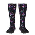 thumbnail image 1 of Rateoe Colorful Guitar Pattern Women’s Knee High Crew Socks,Trouser Socks Comfortable, Breathable, Moisture-Wicking and Soft, 1 of 6