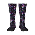 thumbnail image 1 of Rateoe Colorful Guitar Pattern Women’s Knee High Crew Socks,Trouser Socks Comfortable, Breathable, Moisture-Wicking and Soft, 1 of 6