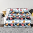 thumbnail image 1 of Rateoe Colorful Llama Pattern Flannel Throw Blanket, Ultra-soft Blanket for Bed, Couch, Car, Hypoallergenic Anti-pilling blanket-60"x50"(Horizontal), 1 of 6