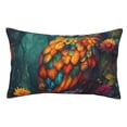 thumbnail image 1 of Rateoe Colorful Owl Forest Pattern Decorative Pillow Case,Throw Pillow Covers,Plush Pillow Cover,Soft Pillow Case,Velvet Pillow Case-14"x20", 1 of 6