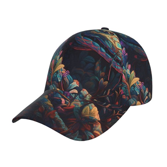 Rateoe Colorful Patterned Snake Pattern Baseball Cap Outdoor Cap Mountain Dad Hat - Unstructured Soft Cotton Cap-Adjustable UV Protection Cap