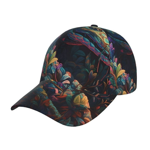 Rateoe Colorful Patterned Snake Pattern Baseball Cap Outdoor Cap Mountain Dad Hat - Unstructured Soft Cotton Cap-Adjustable UV Protection Cap