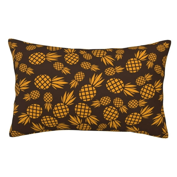 Rateoe Colorful Pineapple Pattern Decorative Pillow Case,Throw Pillow Covers,Plush Pillow Cover,Soft Pillow Case,Velvet Pillow Case-16"x24"