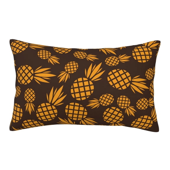 Rateoe Colorful Pineapple Pattern Pillow Covers with Invisible Zipper(Pillows are not Included) Standard Pillowcases-16"x24"