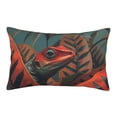 thumbnail image 1 of Rateoe Colorful Reptile And Leaves Pattern Pillow Covers with Invisible Zipper(Pillows are not Included) Standard Pillowcases-16"x24", 1 of 6
