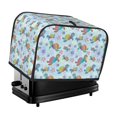 thumbnail image 1 of Rateoe Colorful Sea Turtle Pattern Toaster Covers 2 Slice Wide Slot,Bread Machine Cover,Bread Dust Cover & Fingerprint Protection,Appliance Covers, 1 of 7