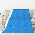 thumbnail image 1 of Rateoe Colorful Snake Pattern Flannel Throw Blanket, Ultra-soft Blanket for Bed, Couch, Car, Hypoallergenic Anti-pilling blanket-50"x40"(Vertical), 1 of 6