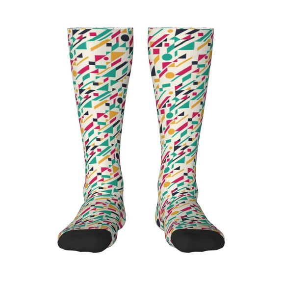 Rateoe Colorful Spots Pattern Women’s Knee High Crew Socks,Trouser Socks Comfortable, Breathable, Moisture-Wicking and Soft