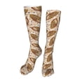thumbnail image 1 of Rateoe Colorful Vintage Corn print Women's Men's Novelty 20in Crew Socks Cotton Socks Knee High Socks for Walking,Running,Nurses,Pregnancy-One Size, 1 of 8