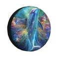 thumbnail image 1 of Rateoe Colorful Winged Dolphin Pattern Tire Cover Wheel Protectors Weatherproof Wheel Covers Universal Fit for Trailer Rv SUV Truck Camper Travel Trailers Accessories-14 inch, 1 of 6