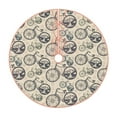 thumbnail image 1 of Rateoe Compass And Mountains In Bicycle Wheels Pattern Christmas Tree Skirt with Ties , Christmas Tree Decorations, Farmhouse Christmas Decor Xmas Holiday Decorations-48", 1 of 6