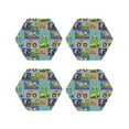 thumbnail image 1 of Rateoe Construction Machinery Drawing Drink Coasters Set of 4 Leather Coasters Spill Protection for Table Desk,Durable and Non Slip Leather Coaster ,4 Inches Drink Mats-Hexagon, 1 of 6