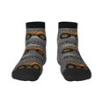 thumbnail image 1 of Rateoe Construction Machines Pattern Quarter Crew Socks,Toe Seamed Ankle Socks,Cotton Cushioned Breathable Athletic Crew Sports Socks, 1 of 7