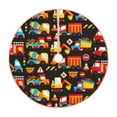 thumbnail image 1 of Rateoe Construction Truck Pattern Christmas Tree Skirt with Ties , Christmas Tree Decorations, Farmhouse Christmas Decor Xmas Holiday Decorations-48", 1 of 6