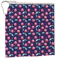 thumbnail image 1 of Rateoe Cool Mirror Cherries Shower Curtain - Fancy Bathroom Shower Curtain Sets - Waterproof Shower Curtain with Hooks with 12 Plastic Hooks 72x72 Inches, 1 of 5