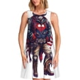 thumbnail image 1 of Rateoe Cool Patriotic Buffalo Cowboy Pattern Women’s Sleeveless Dress,Casual Summer Dress,A-line Sleeveless Dress Versatile Summer Dress Stylish Day Dress, 1 of 7