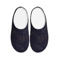thumbnail image 1 of Rateoe Copper-Gold Gloss Outline Flower1 Print Women's Men's Cotton Knit Slippers Lightweight Memory Foam Indoor House Shoes with Anti-Skid Sole-39/40, 1 of 7