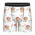thumbnail image 1 of Rateoe Corgi With Santa Claus Hat Print Men’s Underwear Boxer Briefs Soft Comfortable Underwear Boxer Briefs, Long Leg Briefs,Anti-chafing Boxer Briefs, 1 of 7