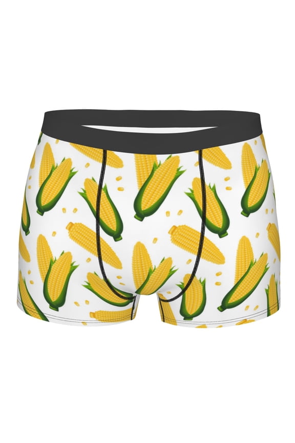 Corn On The Cob Mens Boxer Briefs Poly Spandex Performance Boxer Briefs Underwear Hem Boxer Briefs - Medium