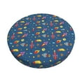 thumbnail image 1 of Rateoe Cosmos Rockets Pattern Round Bar Stool Seat Covers,Washable Stool Cushion Slipcover Elastic Bar Chair Covers for 12-14 Inch Chair -12 inch, 1 of 7