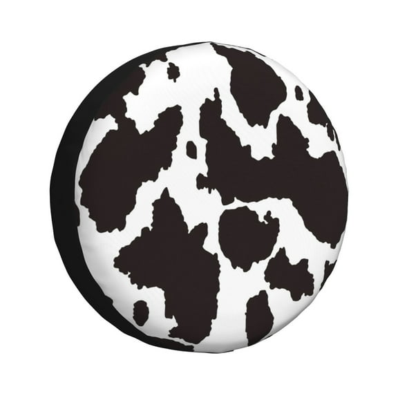 Rateoe Cow Skin 2 Pattern Tire Cover Wheel Protectors Weatherproof Wheel Covers Universal Fit for Trailer Rv SUV Truck Camper Travel Trailers Accessories-14 inch