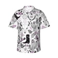 thumbnail image 1 of Rateoe Cowboy Pattern Men’s Hawaiian Shirt – Short Sleeve Button-Down Tropical Beach Shirt, Lightweight & Breathable Casual Aloha Shirt with Pocket,Medium, 1 of 7