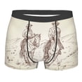 thumbnail image 1 of Rateoe Cowboys Riding Horses In Desert Mens Boxer Briefs Poly Spandex Performance Boxer Briefs Underwear Hem Boxer Briefs - Medium, 1 of 8