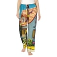 thumbnail image 1 of Rateoe Cozy Cartoon Backyard Pattern Women’s Ultra-Soft Comfy Pajama Lounge Pants Sleepwear,Comfortable Lounge Wear,lightweight Pajamas, Casual Home Wear-Small, 1 of 6
