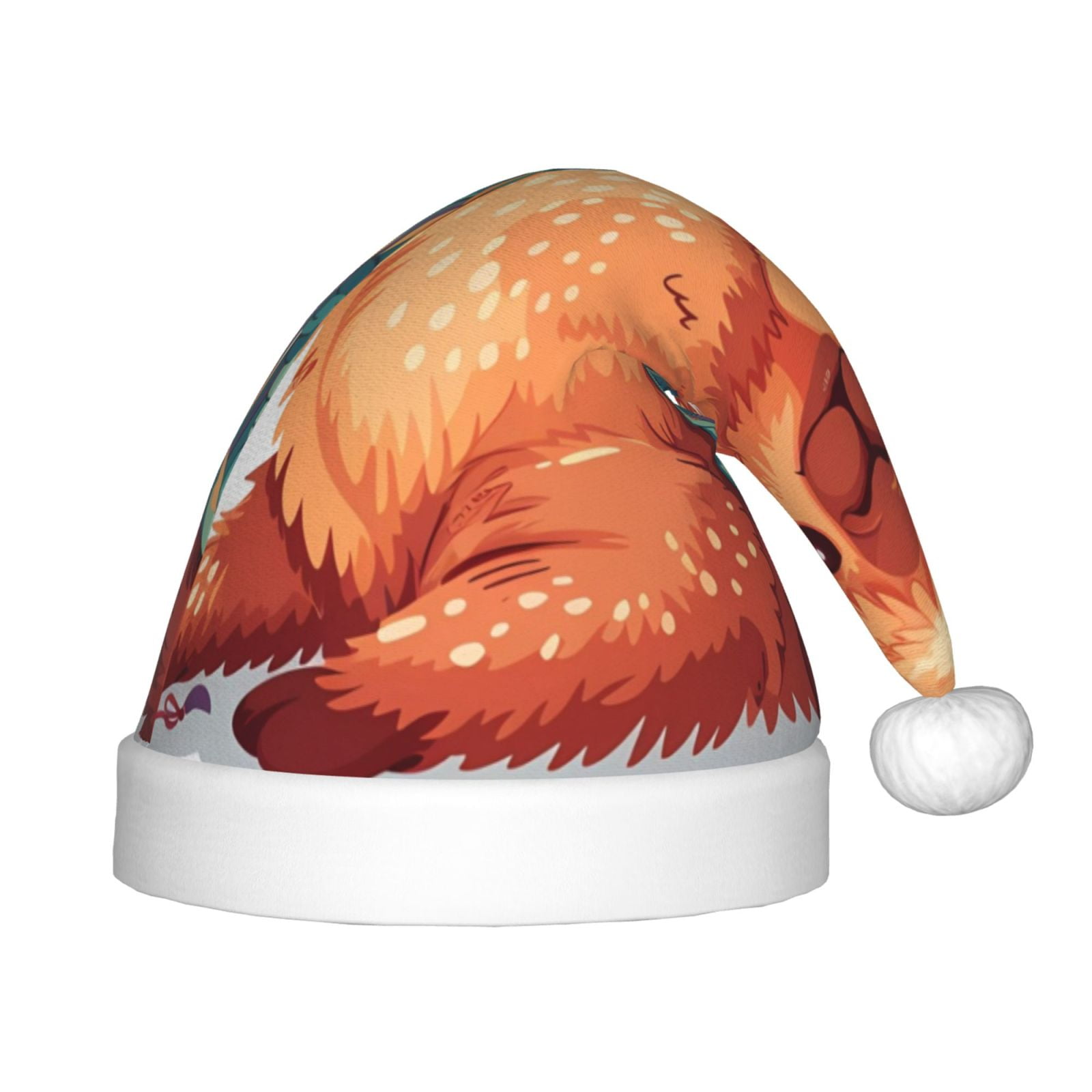 Rateoe Cozy Knitting Llama Santa Hat Confortable Christmas Hat for Christmas Party Favors Fit for Kids